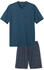 Calida Bodywear Calida Relax Imprint 3 Short Pyjama (43482) sargossa blue