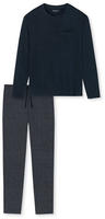 Schiesser Pyjama "Ebony" 2 tlg. mit rundem Halsausschnitt