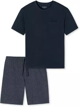 Schiesser Schlafanzug kurz (159634) blau
