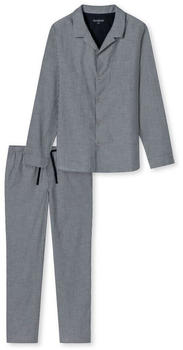 Schiesser Pyjama lang dunkelblau 176964-803