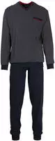G&Ouml;TZBURG Pyjama "Manhattan" 2 tlg. Langarm, V-Ausschnitt, lange Hose, V-Ausschnitt,