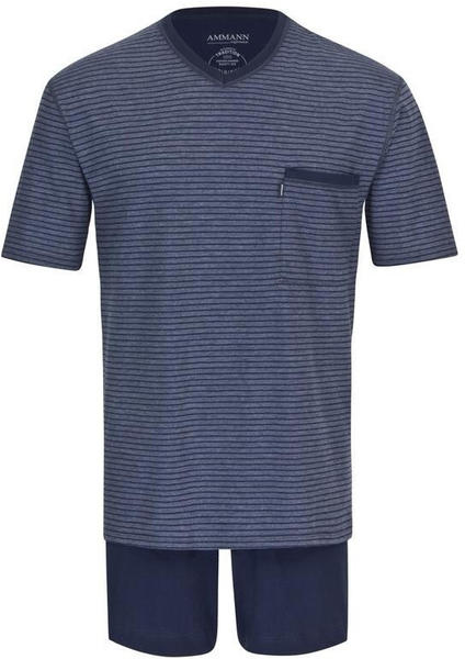 Ammann Schlafanzug Kurz (7556) blau