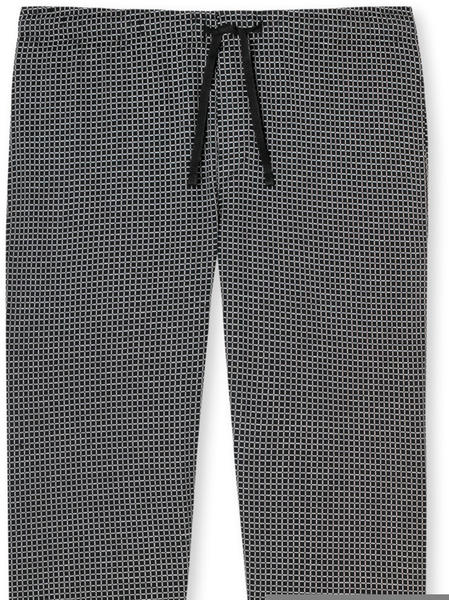 Schiesser Loung Pants Long Jersey (163840) black patterned