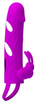 Pretty Love Penis sleeve sheath with testicle ring and clitoris...