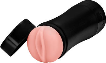 E.I.S. Vagina-Masturbator mit Vibration 19 cm schwarz | natur-hell