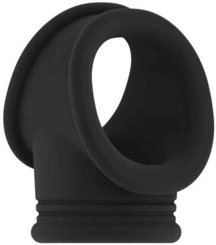 Sono No.48 Cockring with Ball Strap Black