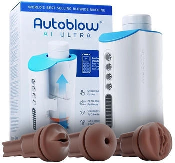 Autoblow AI Ultra dunker Hautton Set 3 Sleeves Mund Vagina & Anus