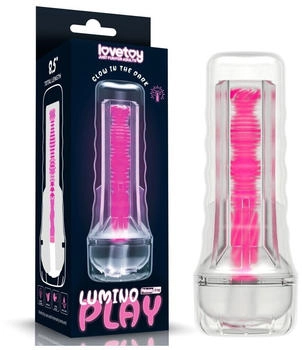 LoveToy Lumino Play Masturbator - Pink Glow