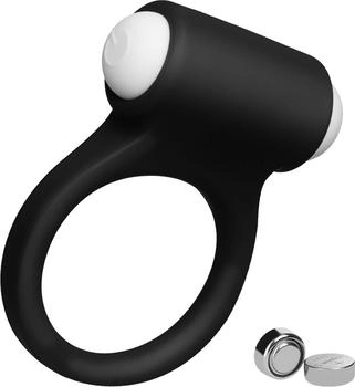 Dreamtoys Stimu Ring inkl. Batterien, 2,5 - 5 cm schwarz | wei&szlig;