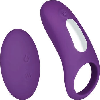 E.I.S. Vibroring mit Fernbedienung, 3 - 5 cm lila | silber