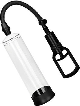E.I.S. Penispumpe mit Silikon-Manschette, 24 cm schwarz | transparent