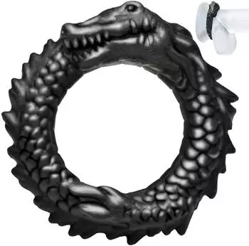 XR Brands Creature Cocks Black Caiman Cock Ring