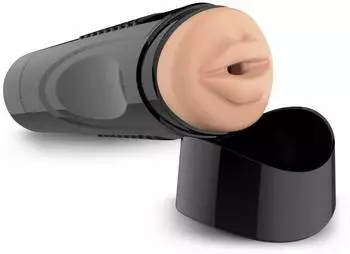 Shots Toys Self Lubrication Easy Grip Masturbator XL Oral Flesh