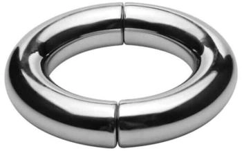 XR Brands Master Series Mega Magnetize Stainless Steel Magnetic Cock Ring -...