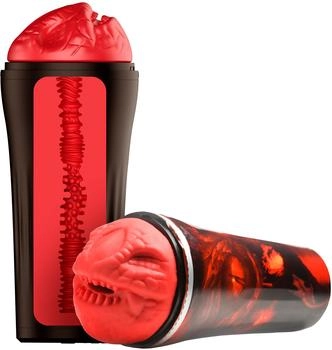 XR Brands Creature Cocks Dragon Snatch Stroker red