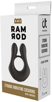 Dreamtoys Ramrod Strong Vibraing Cockring Black Dreamtoys Ramrod Strong Vibraing Cockring Black