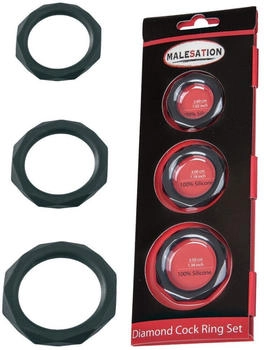 Malesation Diamond Cock Ring Set