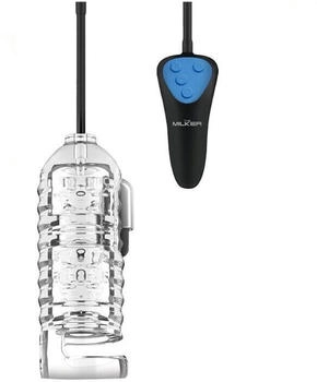 XR Brands LoveBotz Milker TPE Masturbator - Clear
