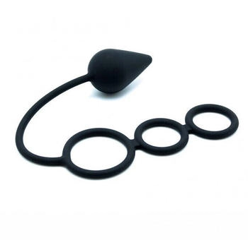 Rimba Cockring with Anal Lock - S/M