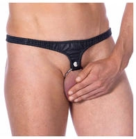 Rimba Penisslip mit austauschbarem Ring von 50 mm Schwarz