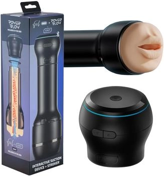 Kiiroo Set aus Powerblow und Mund Masturbator Beige