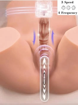 XR Brands XISE Michelle Masturbator mit Vibration 10,8 kg Beige