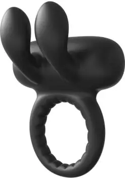 Dreamtoys Ramrod Rabbit Vibrating Cockring Black