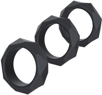 Hidden Desire Heavy C-Ring Set Black