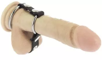 Rimba Penis- und Hodenringe aus Metall mit Hodentrenner Schwarz...