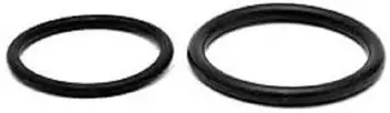 Rimba 2-teiliges Cockring Set Schwarz Ø 4+4,5 cm