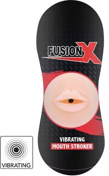 Hidden Desire Vibrierender Stroker Mund 18 cm Beige