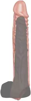 ToyJoy Extension Sleeve Hautfarben Groß 19 cm