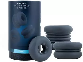 Boners Puffer Ringe 3 Stück Blau