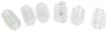 ToyJoy Power Penis Sleeve Set Penish&uuml;llen Transparent 6 teilig