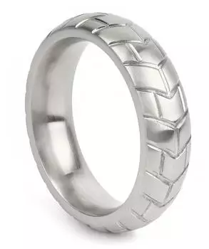 Mr. Steel MeGa Tire C-Ring Satin 50 mm Silver