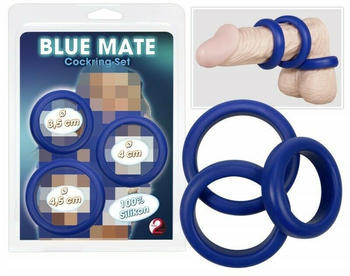 You2Toys Blue Mate Cockring-Set (3 Stk.)