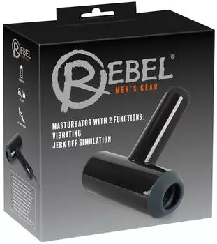 Rebel Masturbator with 2 functions: Vibrating and jerk off