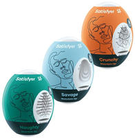 Satisfyer Egg NSC - Set aus 3 Eier Masturbatoren wei&szlig;
