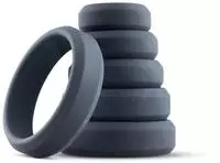 Boners Wide Set von Ringen black 6 St., Grundpreis: &euro; 2.900,- / l