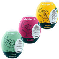Satisfyer Egg RBF - Eier Masturbator Set (3 St&uuml;ck) wei&szlig;