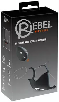 Rebel Cock ring with RC ball massager