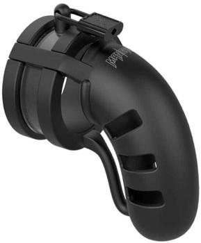 ManCage Model 19 Chastity – 4.5“ Silicone Cage Ballsplitter Black