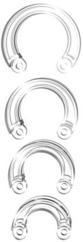 ManCage Extra Large Ring Set Transparent