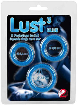 You2Toys Lust 3 Penisringe Blue