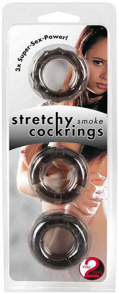You2Toys Stretchy Cock Rings smoke