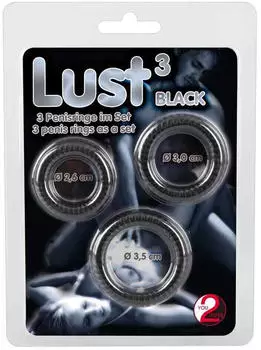 You2Toys Lust 3 Penisringe Black You2Toys Lust 3 Penisringe Black