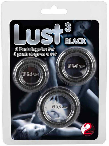 You2Toys Lust 3 Penisringe Black