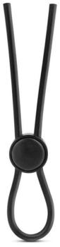 Blush Stay Hard Silicone Loop Cock Ring Black