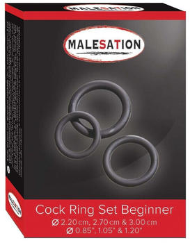 Malesation Cock Ring Set Beginner (Ø 2,20 cm, 2,70 cm & 3,00 cm)