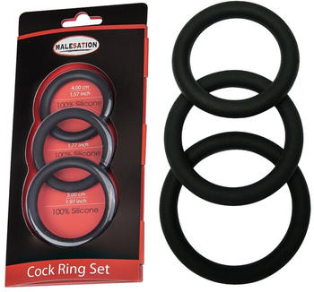 Malesation Cock Ring Set (Ø 4,00 cm, 4,50 cm, 5,00 cm)
